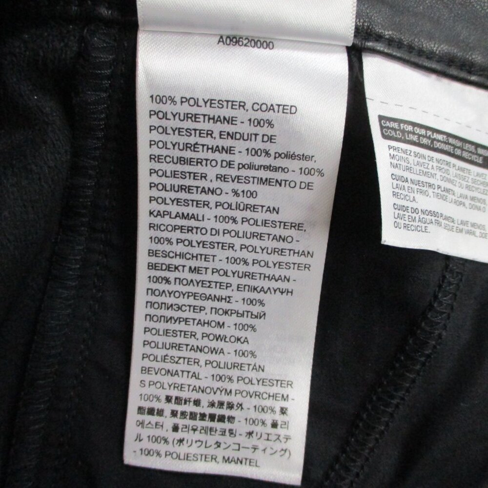 EUC Levis Math Club Slacks Pants Womens 30 Black Faux Leather Premium Academic - Picture 13 of 15